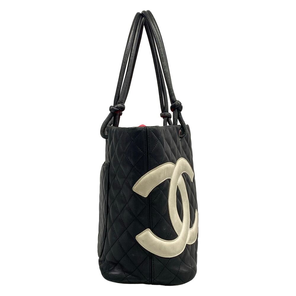 Chanel Cambon Line Large Tote Tote Bag Black White - Picture 2 of 15